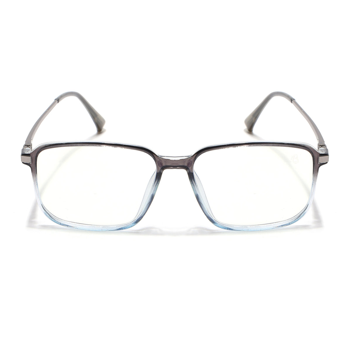 Eyejack Domino Black & Clear Rectangle Eyeglasses for Men & Women (TR1008FCL1726-C13)
