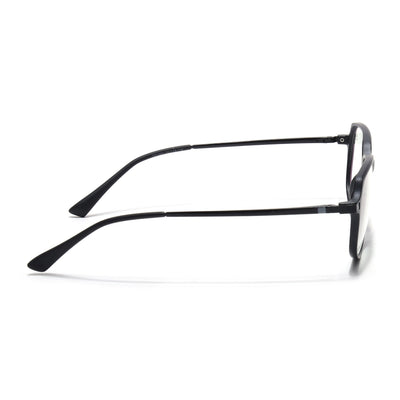 Eyejack Domino Matt Black Square Eyeglasses for Men & Women (TR1009FCL1729-C2)