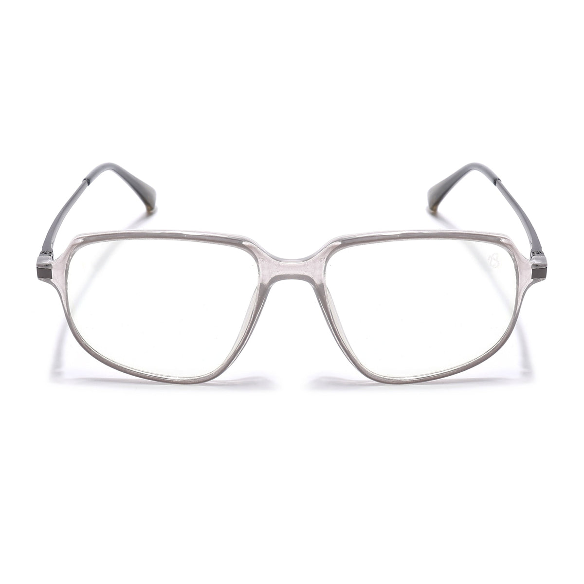 Eyejack Domino Transparent Square Eyeglasses for Men & Women (TR1009FCL1730-C3)
