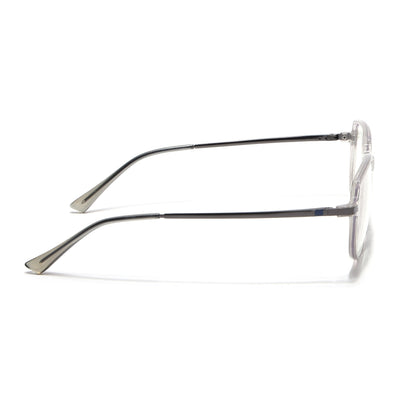 Eyejack Domino Transparent Square Eyeglasses for Men & Women (TR1009FCL1730-C3)