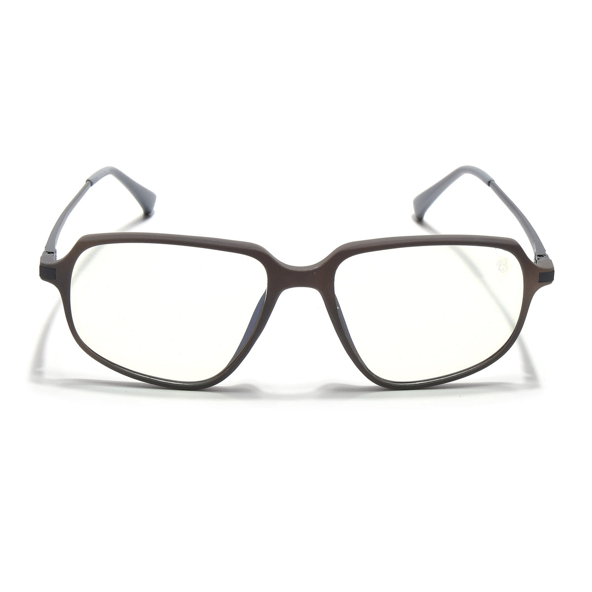 Eyejack Domino Grey Square Eyeglasses for Men & Women (TR1009FCL1732-C5)