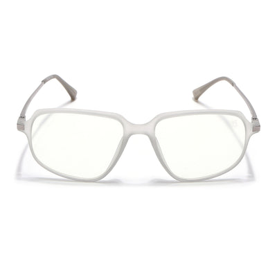 Eyejack Domino Matt Grey Square Eyeglasses for Men & Women (TR1009FCL1733-C6)