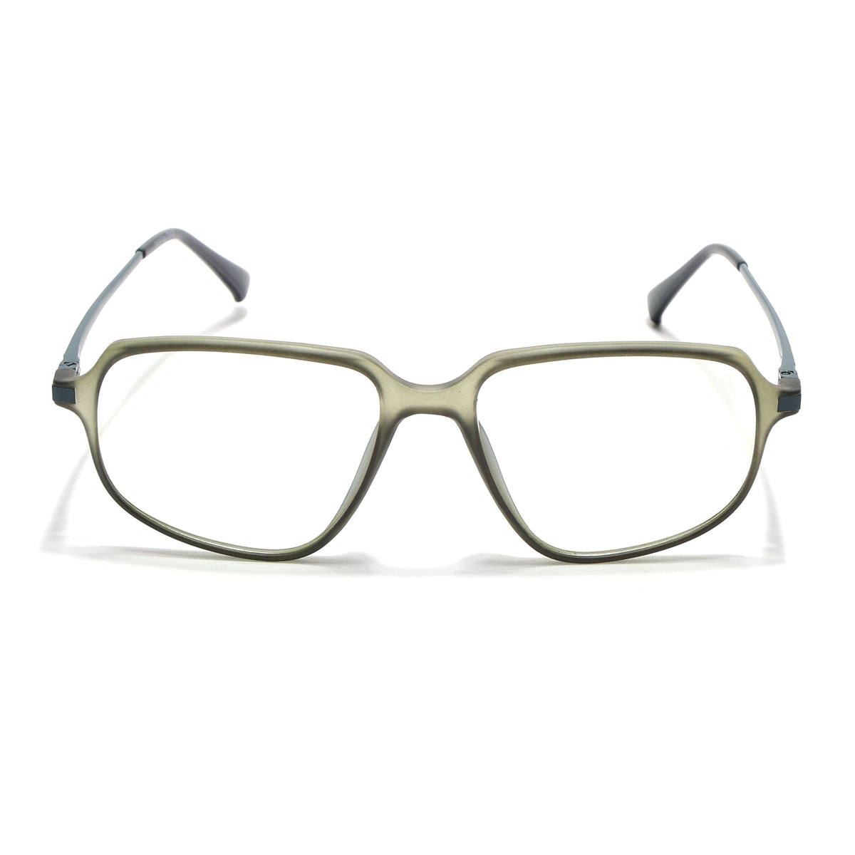Eyejack Domino Olive Square Eyeglasses for Men & Women (TR1009FCL1734-C7)