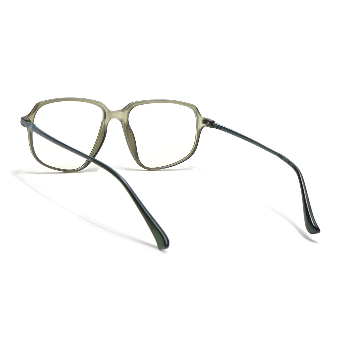 Eyejack Domino Olive Square Eyeglasses for Men & Women (TR1009FCL1734-C7)