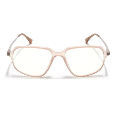 Eyejack Domino Matt Brown Square Eyeglasses for Men & Women (TR1009FCL1738-C11)