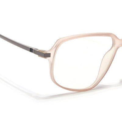 Eyejack Domino Matt Brown Square Eyeglasses for Men & Women (TR1009FCL1738-C11)