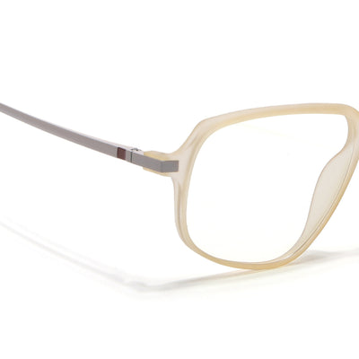 Eyejack Domino Yellow Square Eyeglasses for Men & Women (TR1009FCL1739-C12)