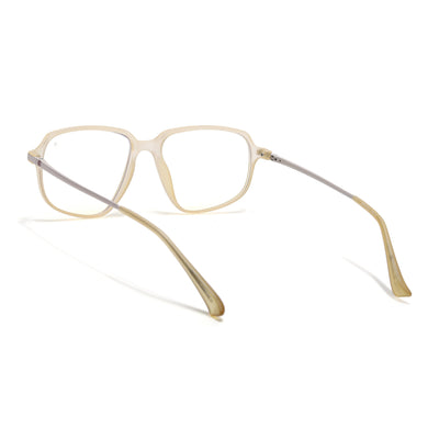 Eyejack Domino Yellow Square Eyeglasses for Men & Women (TR1009FCL1739-C12)