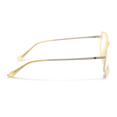 Eyejack Domino Yellow Square Eyeglasses for Men & Women (TR1009FCL1739-C12)