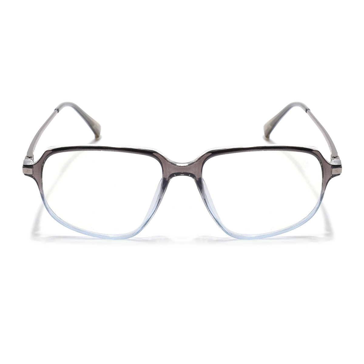 Eyejack Domino Black & Clear Square Eyeglasses for Men & Women (TR1009FCL1740-C13)