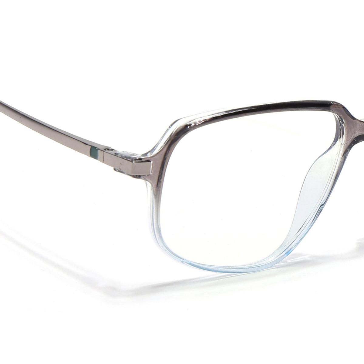 Eyejack Domino Black & Clear Square Eyeglasses for Men & Women (TR1009FCL1740-C13)