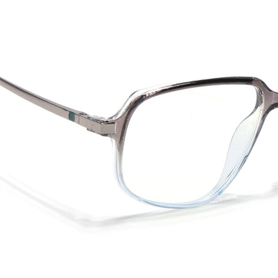 Eyejack Domino Black & Clear Square Eyeglasses for Men & Women (TR1009FCL1740-C13)