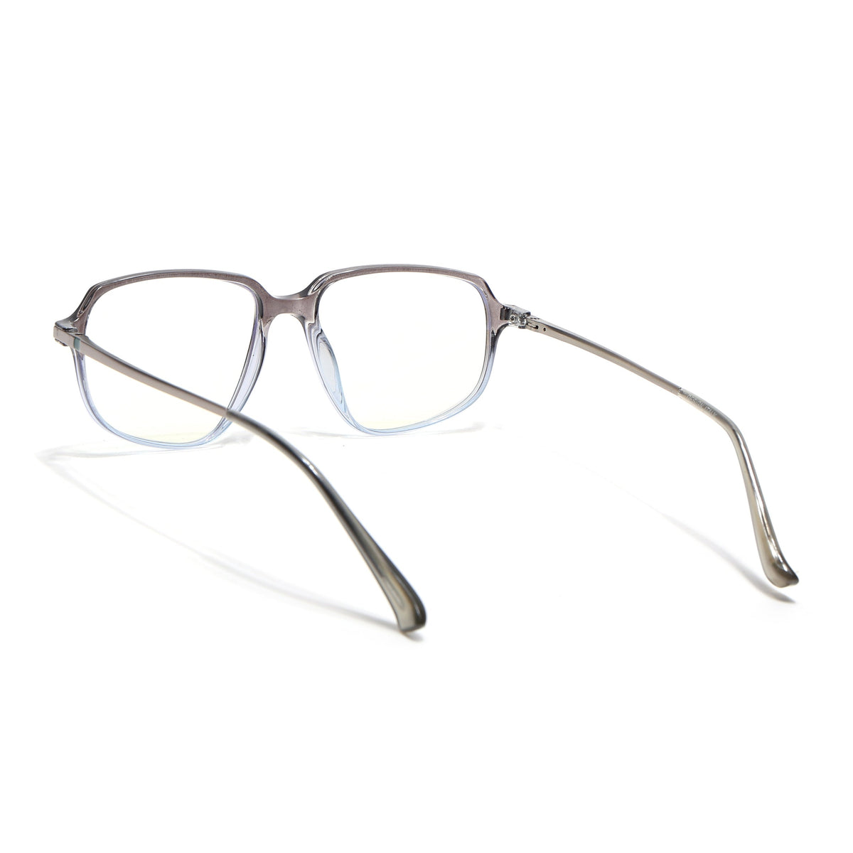 Eyejack Domino Black & Clear Square Eyeglasses for Men & Women (TR1009FCL1740-C13)