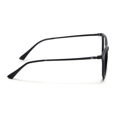Eyejack Domino Matt Black Square Eyeglasses for Men & Women (TR1010FCL1743-C2)