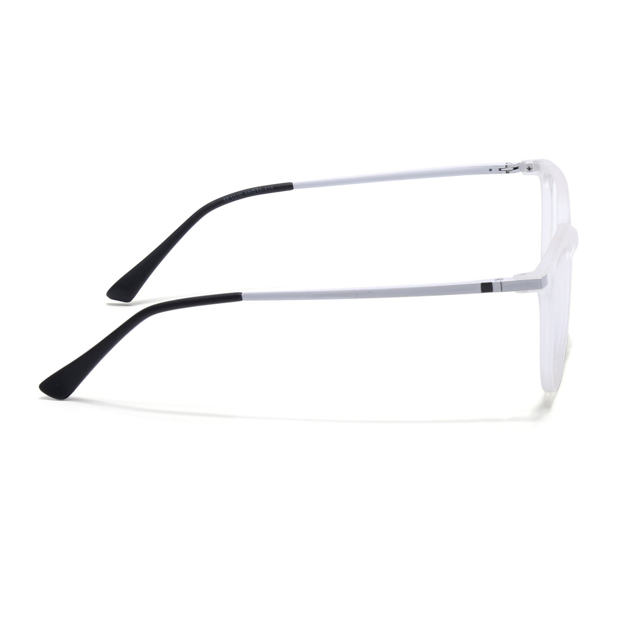 Eyejack Domino Matt Transparent Square Eyeglasses for Men & Women (TR1010FCL1745-C4)