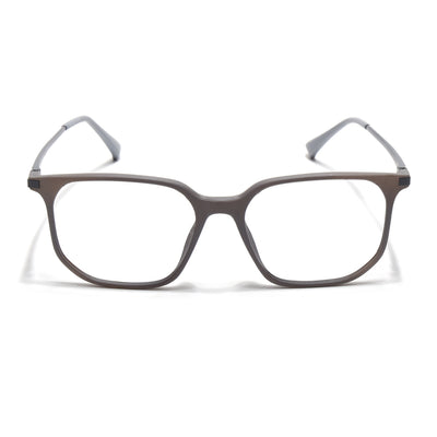 Eyejack Domino Grey Square Eyeglasses for Men & Women (TR1010FCL1746-C5)