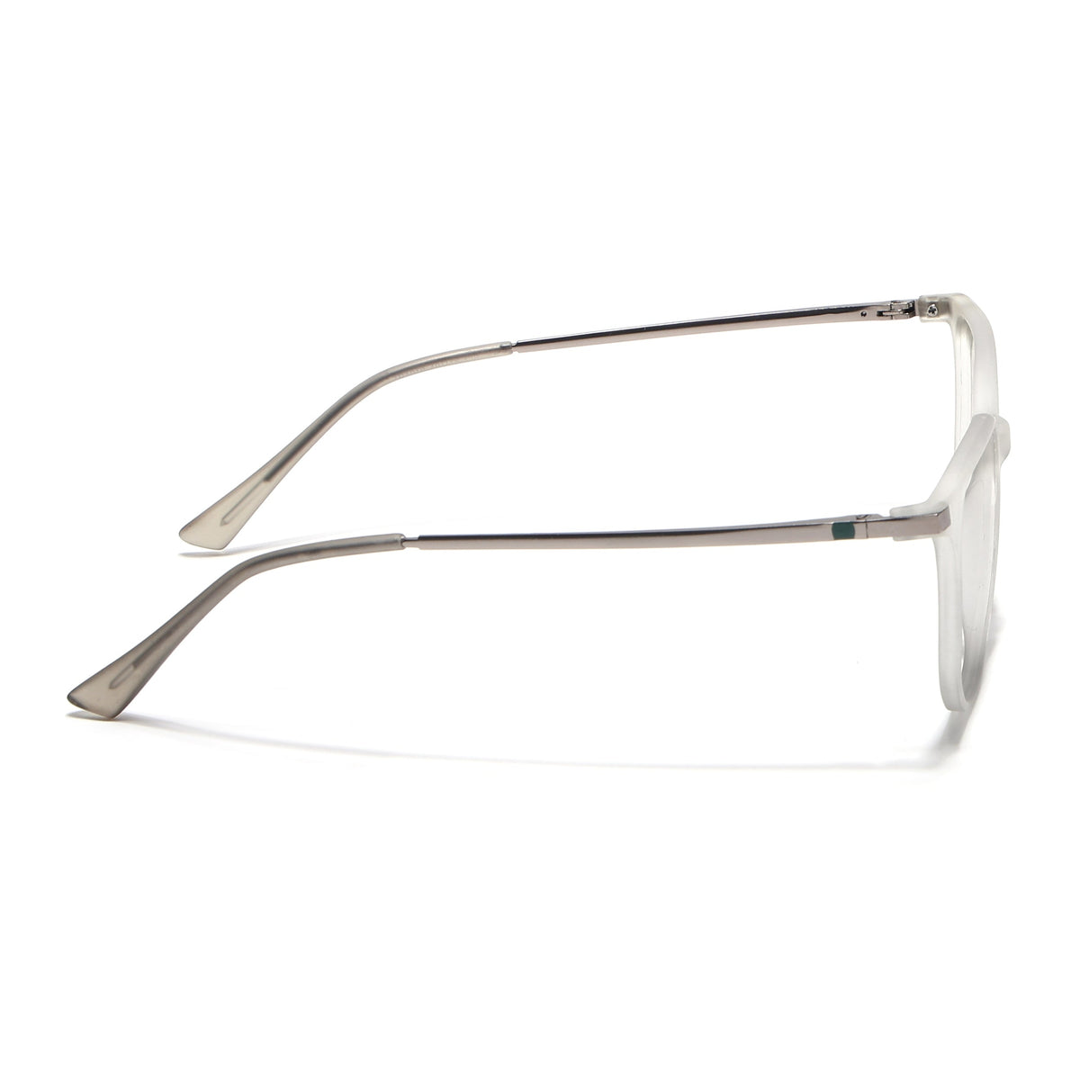 Eyejack Domino Matt Grey Square Eyeglasses for Men & Women (TR1010FCL1747-C6)