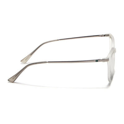 Eyejack Domino Matt Grey Square Eyeglasses for Men & Women (TR1010FCL1747-C6)