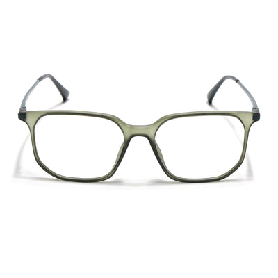 Eyejack Domino Olive Square Eyeglasses for Men & Women (TR1010FCL1748-C7)