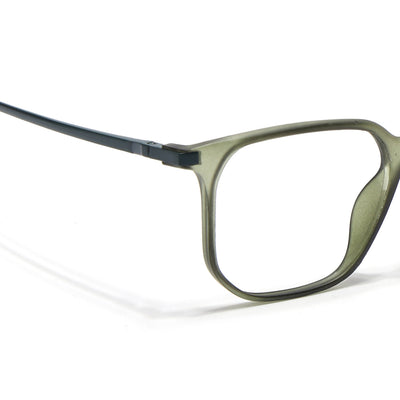 Eyejack Domino Olive Square Eyeglasses for Men & Women (TR1010FCL1748-C7)