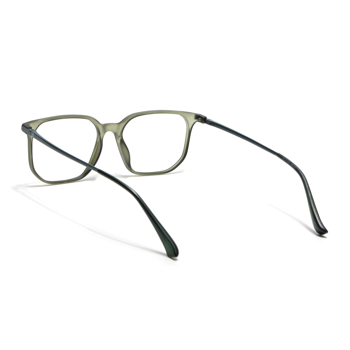 Eyejack Domino Olive Square Eyeglasses for Men & Women (TR1010FCL1748-C7)