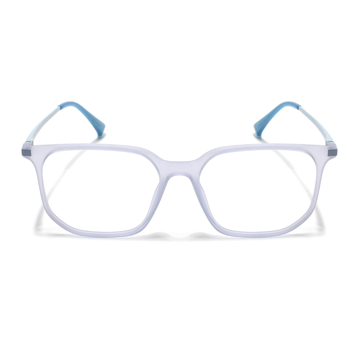 Eyejack Domino Light Purple Square Eyeglasses for Men & Women (TR1010FCL1750-C9)