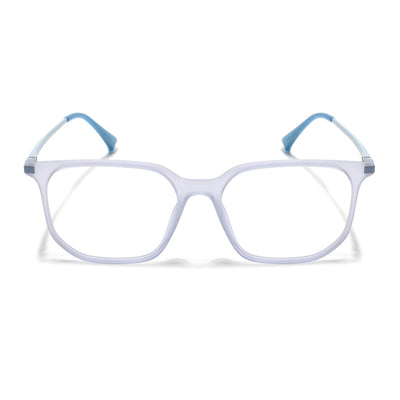 Eyejack Domino Light Purple Square Eyeglasses for Men & Women (TR1010FCL1750-C9)