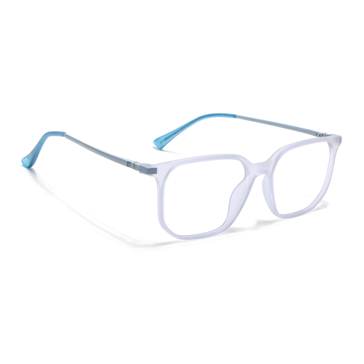 Eyejack Domino Light Purple Square Eyeglasses for Men & Women (TR1010FCL1750-C9)