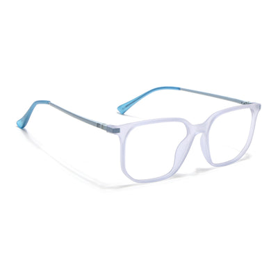 Eyejack Domino Light Purple Square Eyeglasses for Men & Women (TR1010FCL1750-C9)