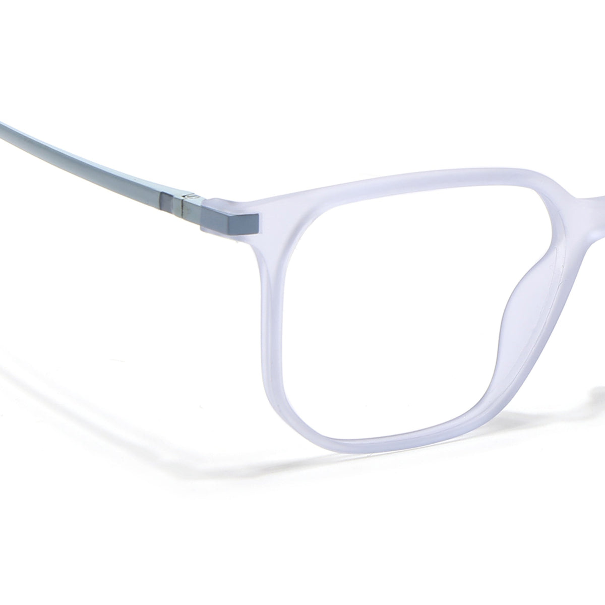 Eyejack Domino Light Purple Square Eyeglasses for Men & Women (TR1010FCL1750-C9)