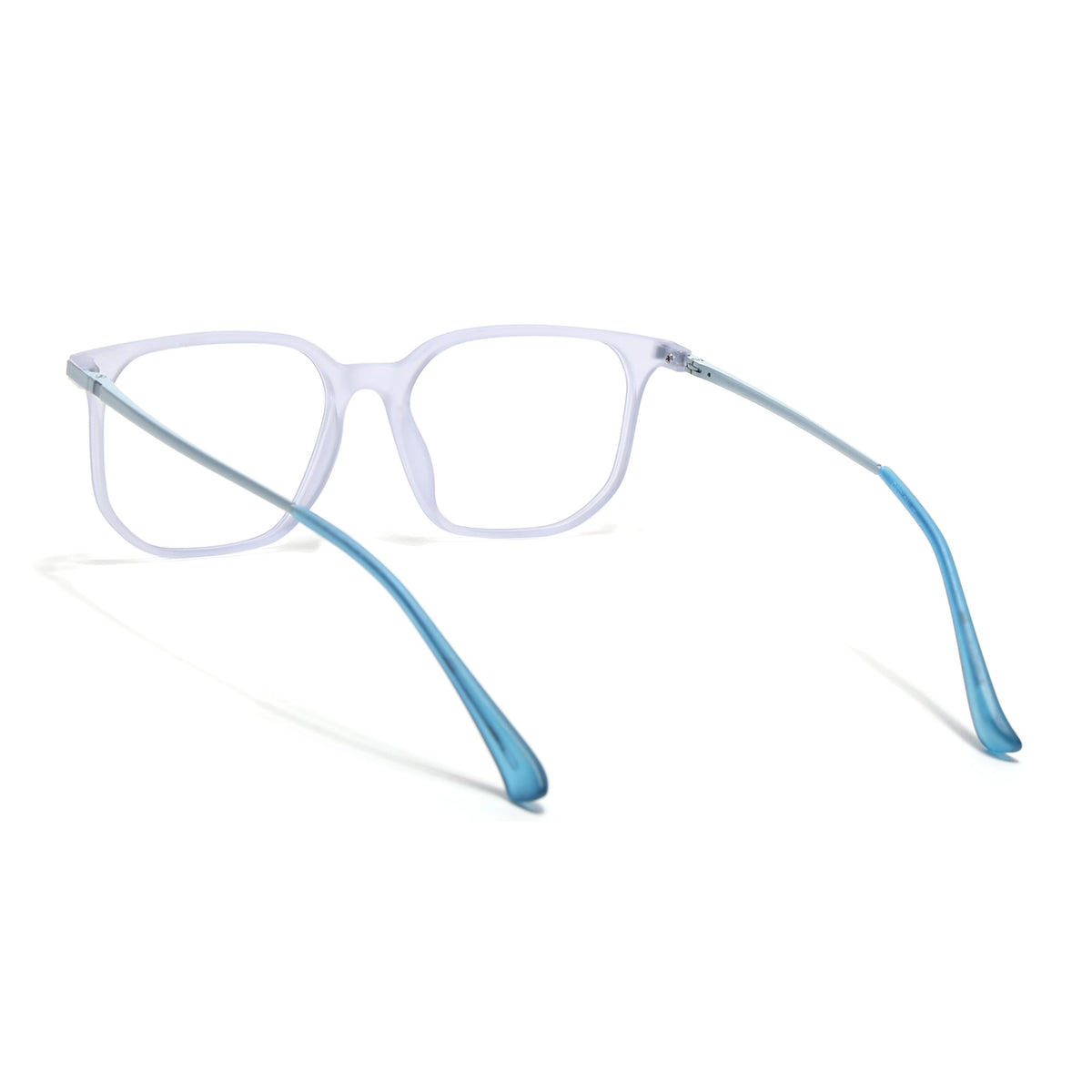 Eyejack Domino Light Purple Square Eyeglasses for Men & Women (TR1010FCL1750-C9)