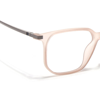 Eyejack Domino Matt Brown Square Eyeglasses for Men & Women (TR1010FCL1752-C11)