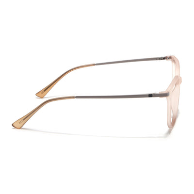 Eyejack Domino Matt Brown Square Eyeglasses for Men & Women (TR1010FCL1752-C11)