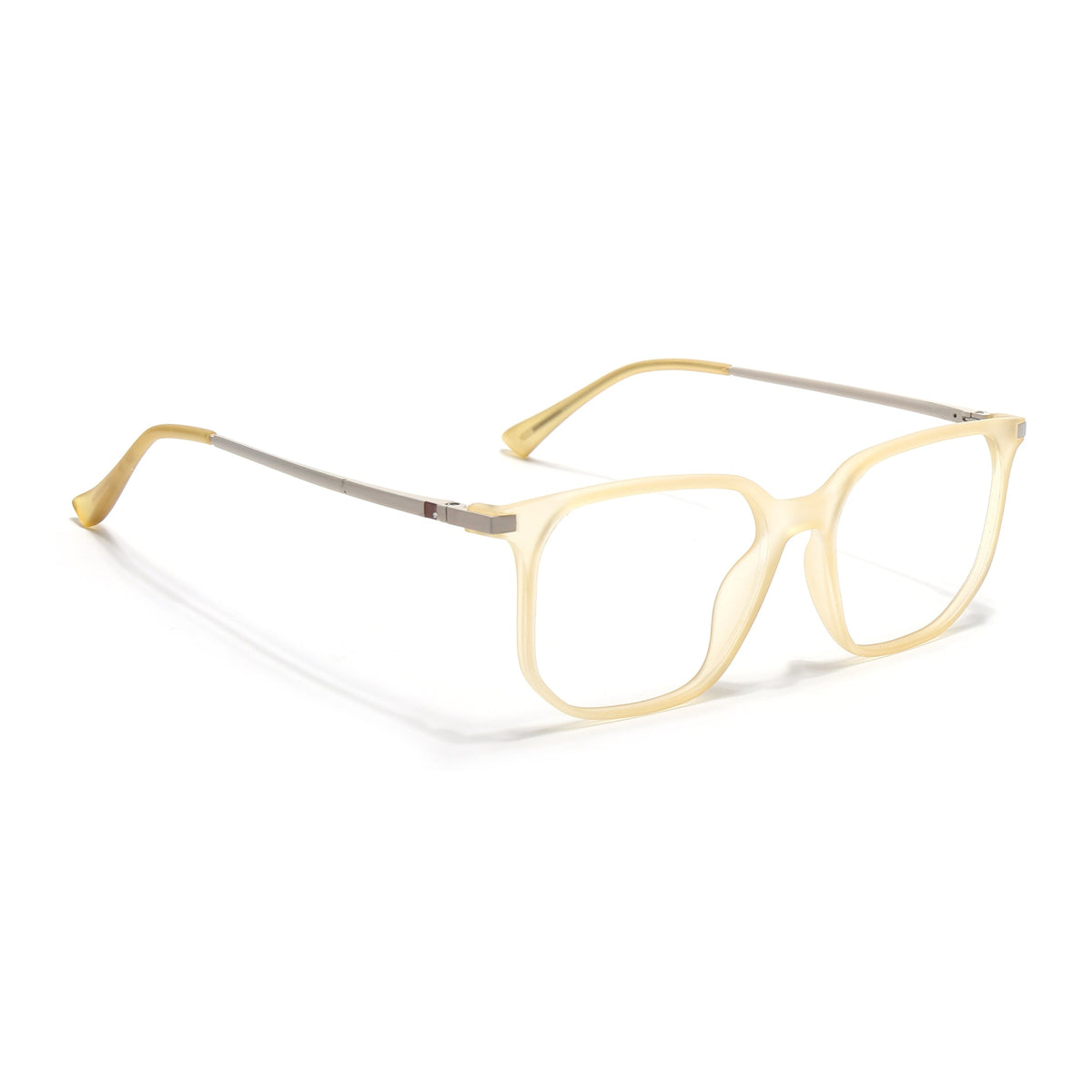 Eyejack Domino Yellow Square Eyeglasses for Men & Women (TR1010FCL1753-C12)