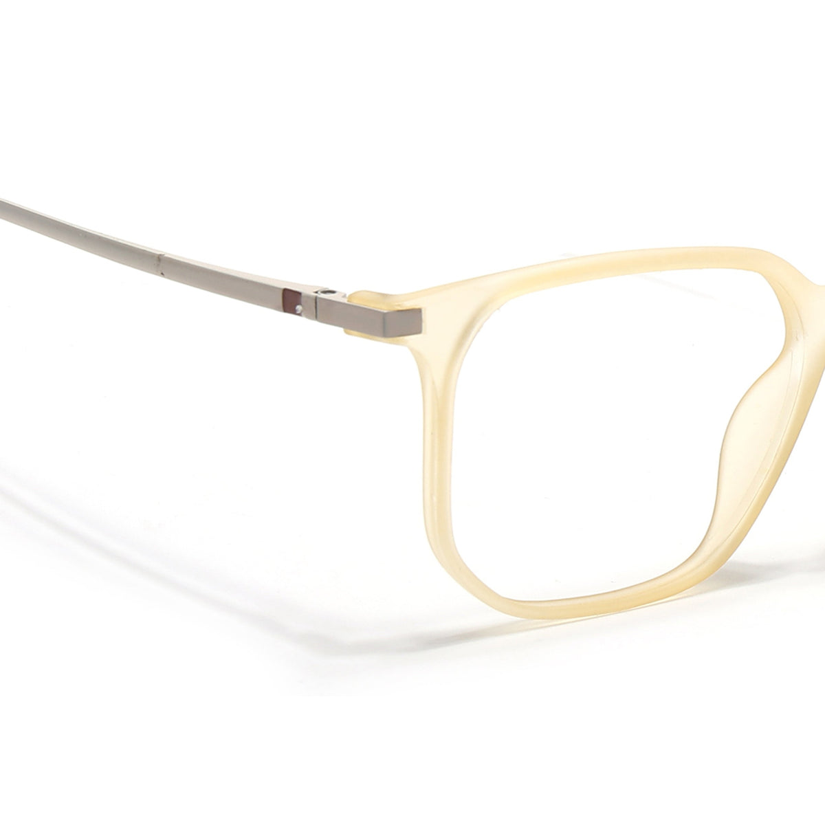 Eyejack Domino Yellow Square Eyeglasses for Men & Women (TR1010FCL1753-C12)