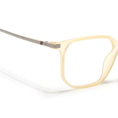 Eyejack Domino Yellow Square Eyeglasses for Men & Women (TR1010FCL1753-C12)
