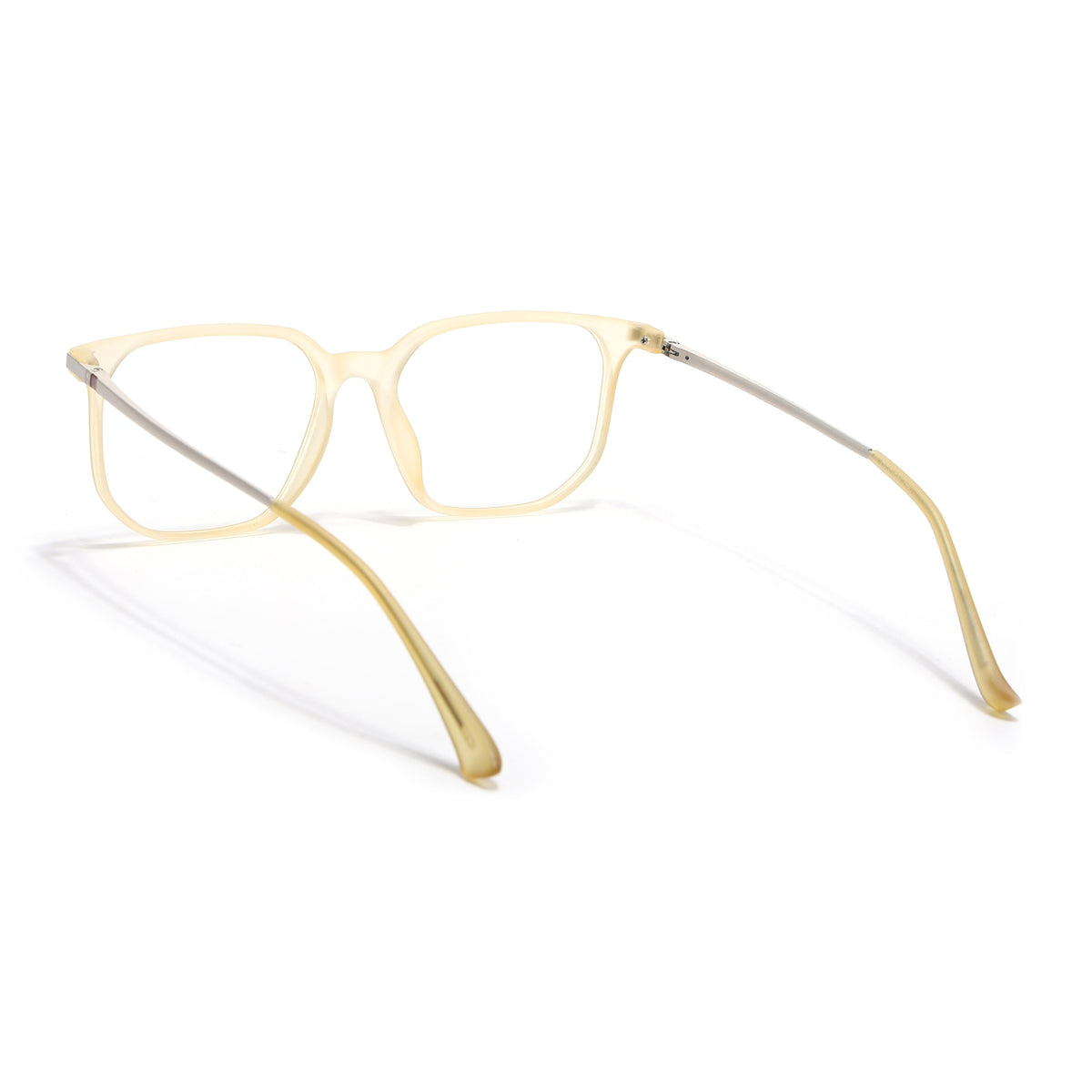 Eyejack Domino Yellow Square Eyeglasses for Men & Women (TR1010FCL1753-C12)