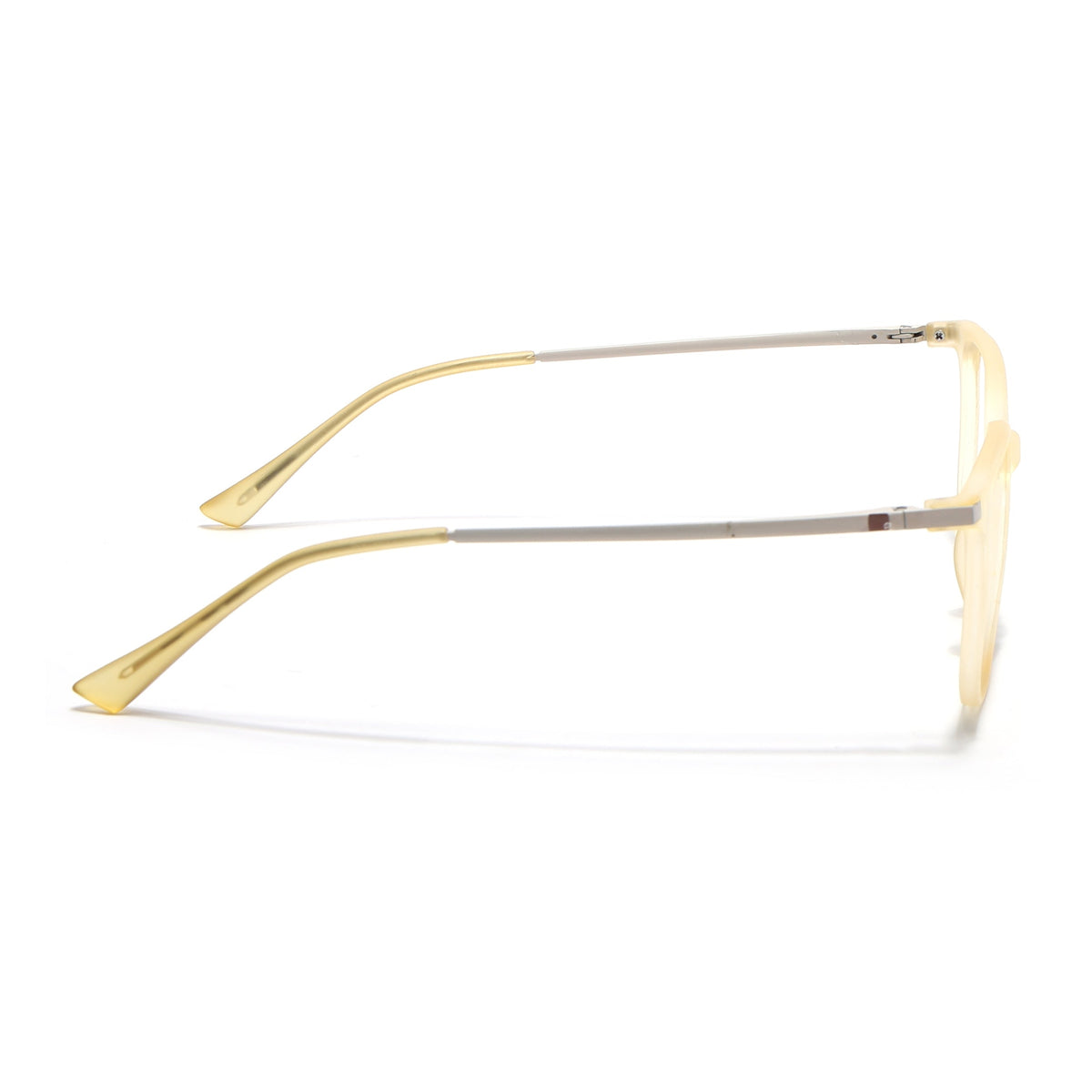 Eyejack Domino Yellow Square Eyeglasses for Men & Women (TR1010FCL1753-C12)