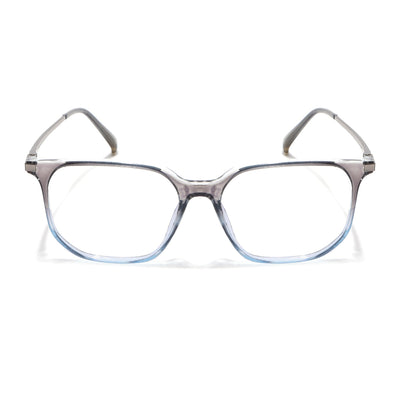 Eyejack Domino Black & Clear Square Eyeglasses for Men & Women (TR1010FCL1754-C13)
