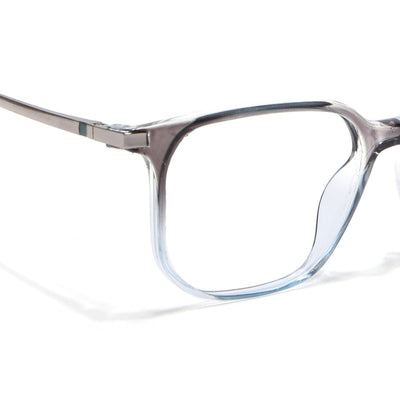 Eyejack Domino Black & Clear Square Eyeglasses for Men & Women (TR1010FCL1754-C13)