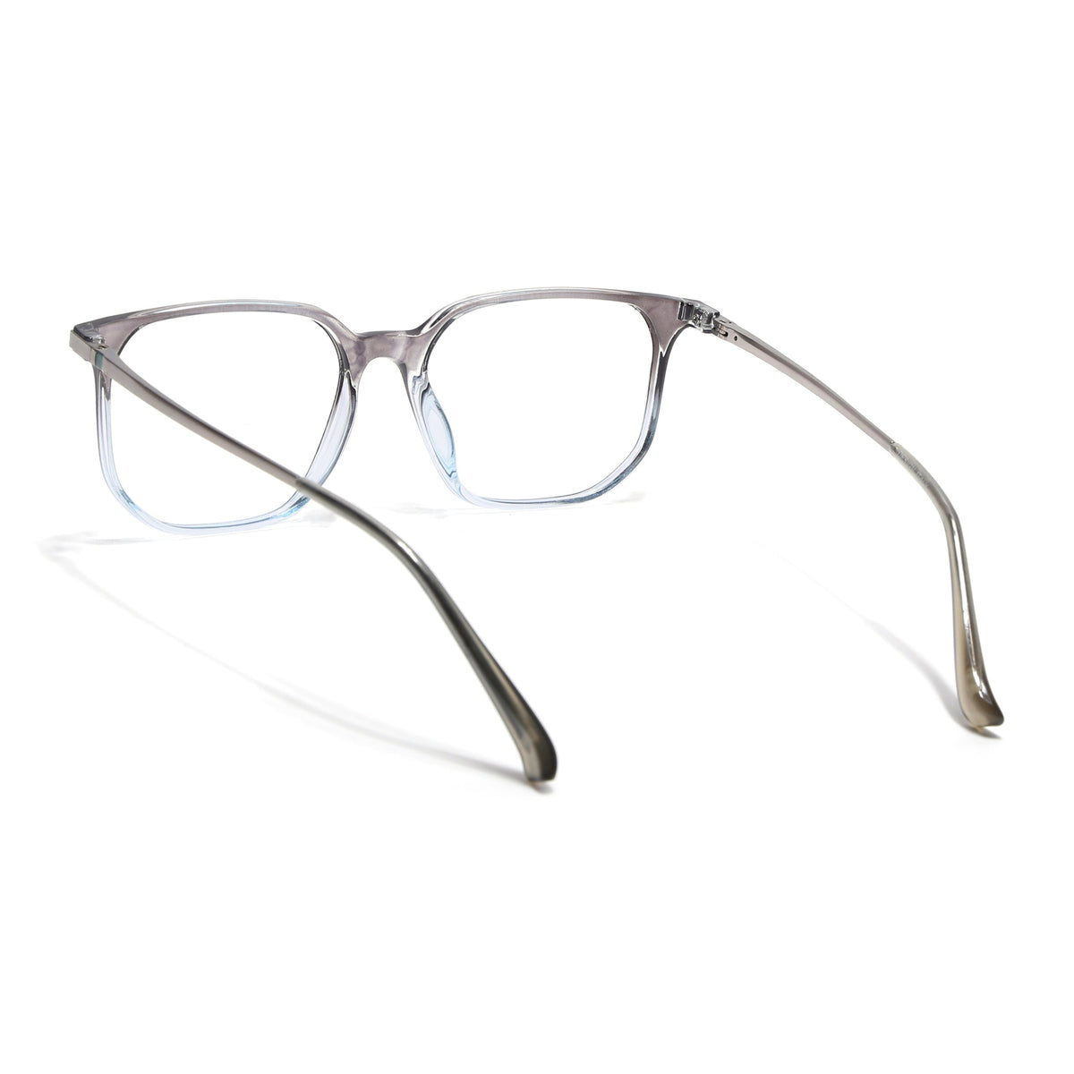 Eyejack Domino Black & Clear Square Eyeglasses for Men & Women (TR1010FCL1754-C13)