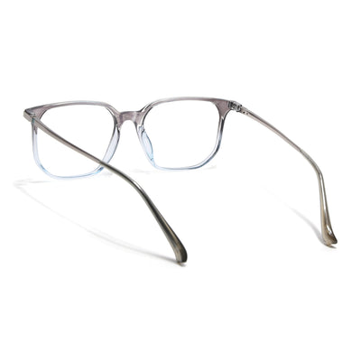 Eyejack Domino Black & Clear Square Eyeglasses for Men & Women (TR1010FCL1754-C13)