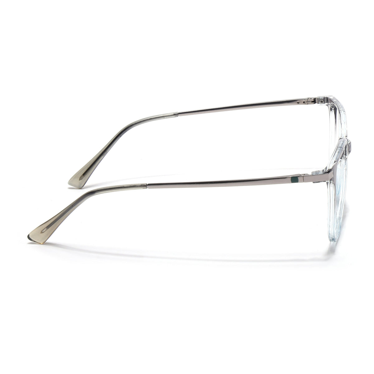 Eyejack Domino Black & Clear Square Eyeglasses for Men & Women (TR1010FCL1754-C13)