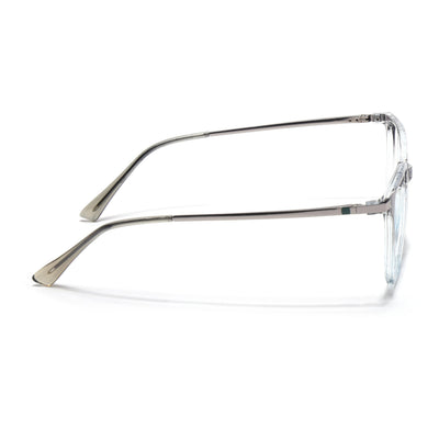 Eyejack Domino Black & Clear Square Eyeglasses for Men & Women (TR1010FCL1754-C13)