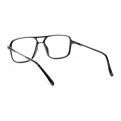 EyeJack Shine Black Wayfarer Eyeglasses for Men & Women (TR85601GE1690-C1)