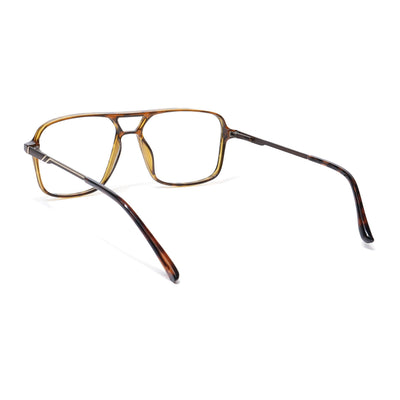 EyeJack Brown Wayfarer Eyeglasses for Men & Women (TR85601GE1692-C3)