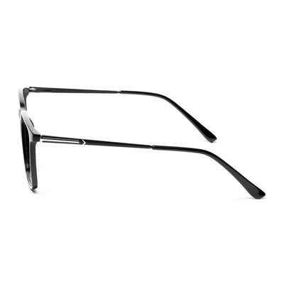 EyeJack Shine Black Square Eyeglasses for Men & Women (TR85602GE1693-C1)