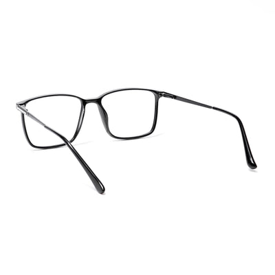EyeJack Shine Black Square Eyeglasses for Men & Women (TR85602GE1693-C1)