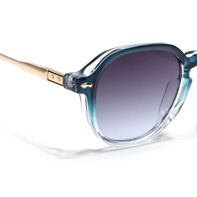 Pearl - Blue & Clear Wayfarer Sunglasses (W6068CL2219)