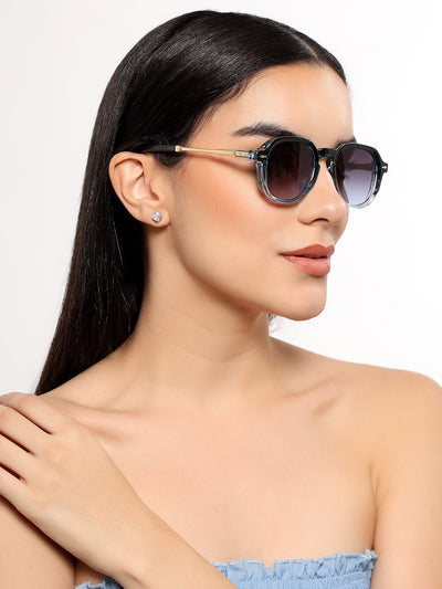 Pearl - Blue & Clear Wayfarer Sunglasses (W6068CL2219)